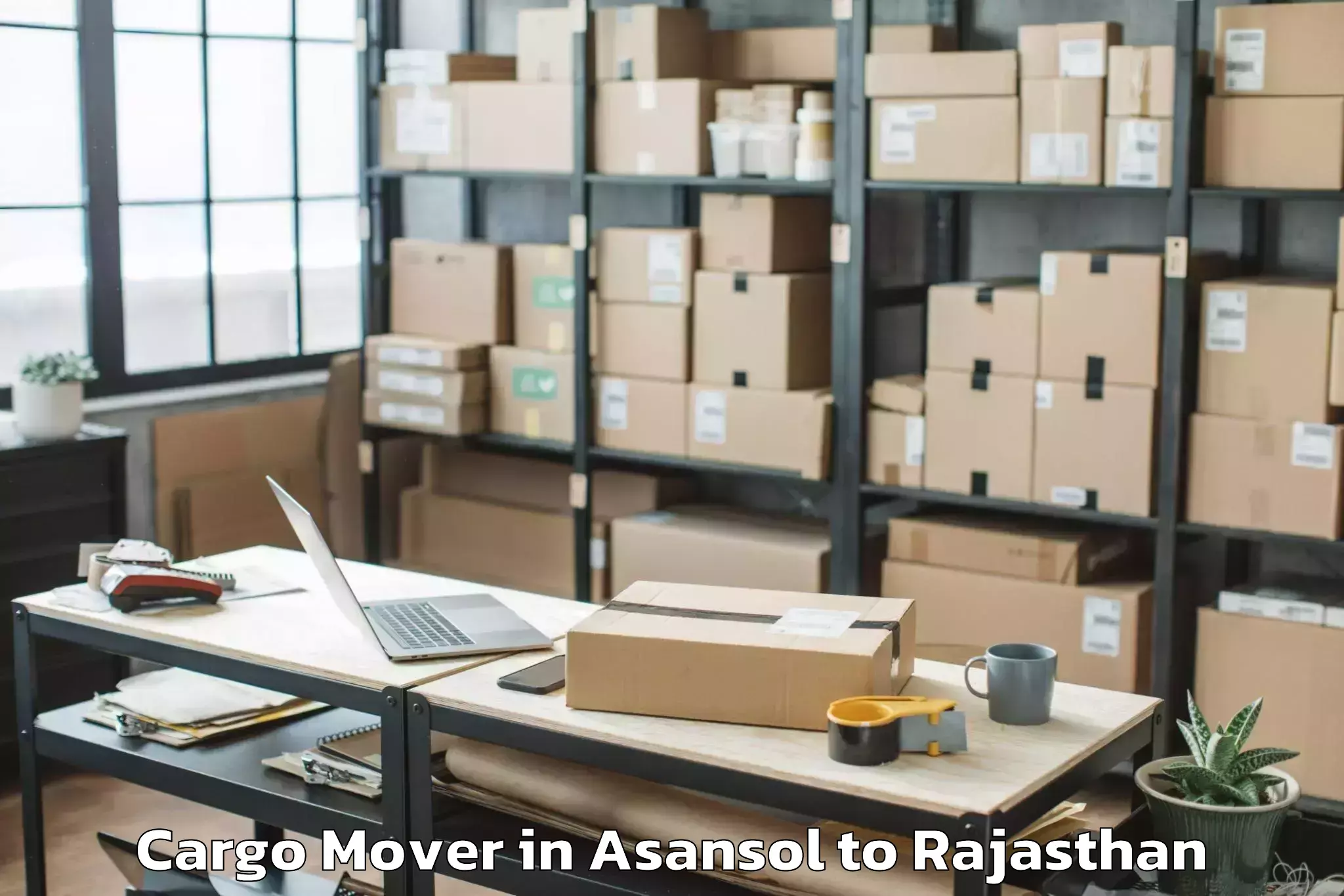 Book Asansol to Banswara Cargo Mover Online